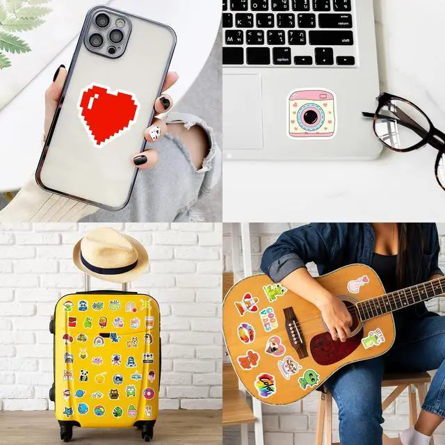 Alt view image 4 of 5 - 1000 pcs/Set Random Theme No Repeated Cute Cartoon Stickers for Kids Teens- Small Waterproof Vinyl Decals for Laptop, Scrapbooking, DIY Crafts - Adorable Animal & Fantasy Theme Sticker Pack Gift/Deco