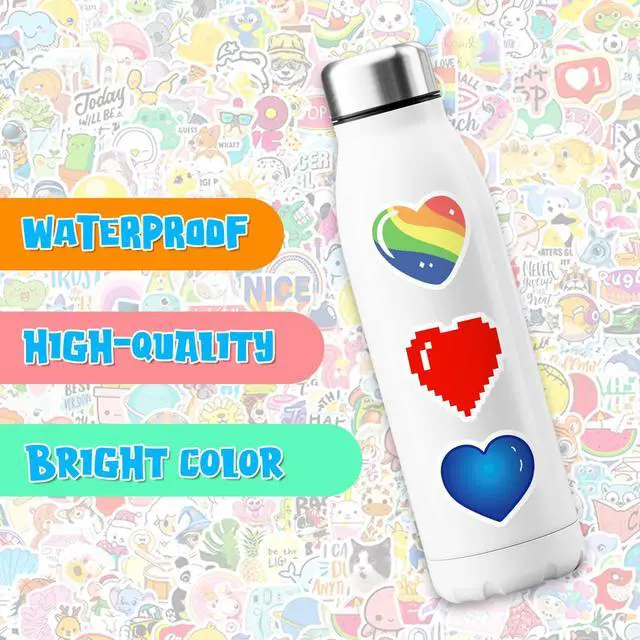 Alt view image 5 of 5 - 1000 pcs/Set Random Theme No Repeated Cute Cartoon Stickers for Kids Teens- Small Waterproof Vinyl Decals for Laptop, Scrapbooking, DIY Crafts - Adorable Animal & Fantasy Theme Sticker Pack Gift/Deco
