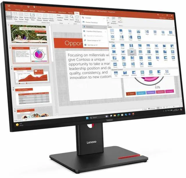 Main image of ThinkVision T27-40 27" Class Full HD LED Monitor - 16:9 - Eclipse Black