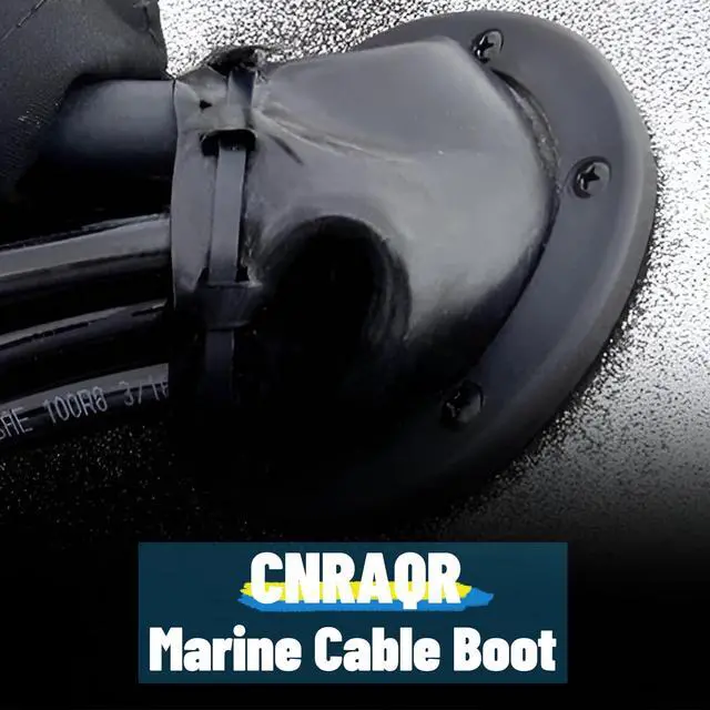Alt view image 7 of 7 - 48-Inch Zippered Rigging Sleeve with Marine Cable Boot Diameter 4 2/5" with Cable Tie Universal Fit for Yacht Cable Management Kit