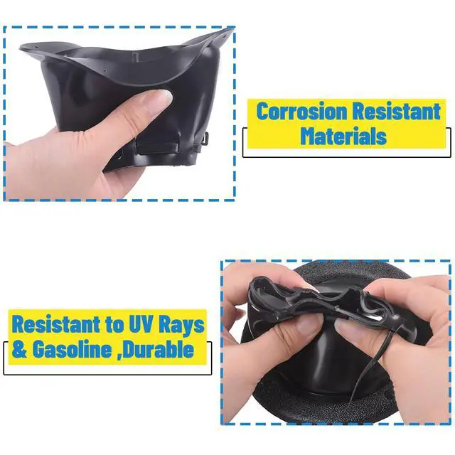 Alt view image 6 of 7 - 48-Inch Zippered Rigging Sleeve with Marine Cable Boot Diameter 4 2/5" with Cable Tie Universal Fit for Yacht Cable Management Kit