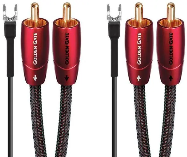 Main image of Golden Gate Turntable RCA > RCA Turntable Cable + Ground Wire - 1.5M