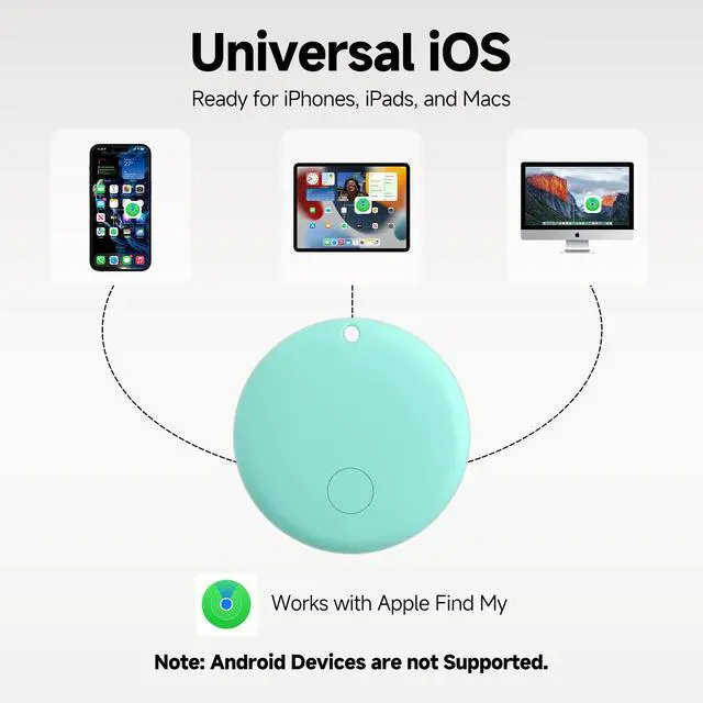 Alt view image 3 of 7 - 5 Pack Air Smart Tags for Apple Find My, IP67 Waterproof Bluetooth Smart Trackers for Keys, Luggage, Wallet, (iOS Only) Key Finder with Replaceable Battery, Bluetooth Item Finder