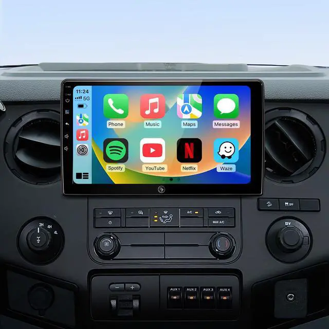 Main image of 10" Car Radio Stereo for Ford F150(2004-2008) F250/F350/450/550(2008-2016) E150/250/350/ECONOLINE Van(2009-2016) Focus/Fusion(2005-2007) WiFi/Wireless CarPlay/Android Auto/HD Touchscreen/GPS