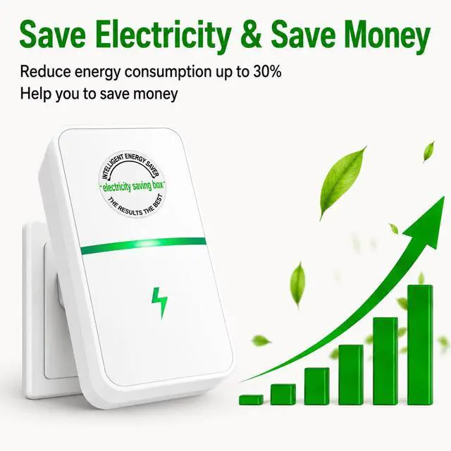 Alt view image 3 of 7 - Electricity Saving Box Energy Saving Device Smart Save Plug Power Saver 4 Pack Stopwatt Smartplug Device, Stop Watt Device Plug-in for Home Office Voltage Optimization Surge Outlet 90v-250v 30KW