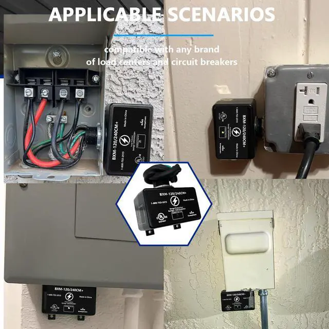 Alt view image 6 of 6 - 120/240CM+ Surge ARRESTOR,Replacement for Ditek DTK-120/240CM+ HVAC Surge Arrestor,120/240CM+ Surge Suppressor,Parallel Protector,Multi-Purpose,NEMA 4X,UL Listed SPD Type 1 120/240VAC