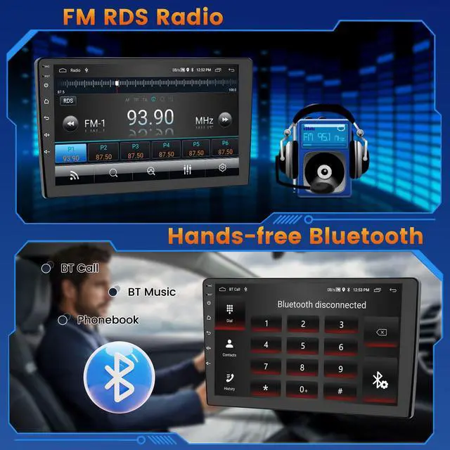 Alt view image 5 of 7 - Car Stereo for Kia Cerato K3 Forte 2013-2018 Wireless CarPlay Android Auto | 9 Inch HD Touch Screen with 2+64G storage, Cerato Radio with 5Ghz WiFi GPS Bluetooth FM/RDS EQ SWC Backup Camera MIC