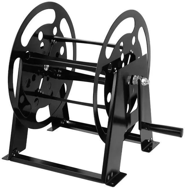 Main image of RV Extension Cord Reel Stand, Up to 200 Feet of 15A (12/3 AWG) | Metal Reel Frame with Foldable Handle, Metal Heavy Duty Power Cord Storage Reel with Durable Bearings Anti-rust Coating