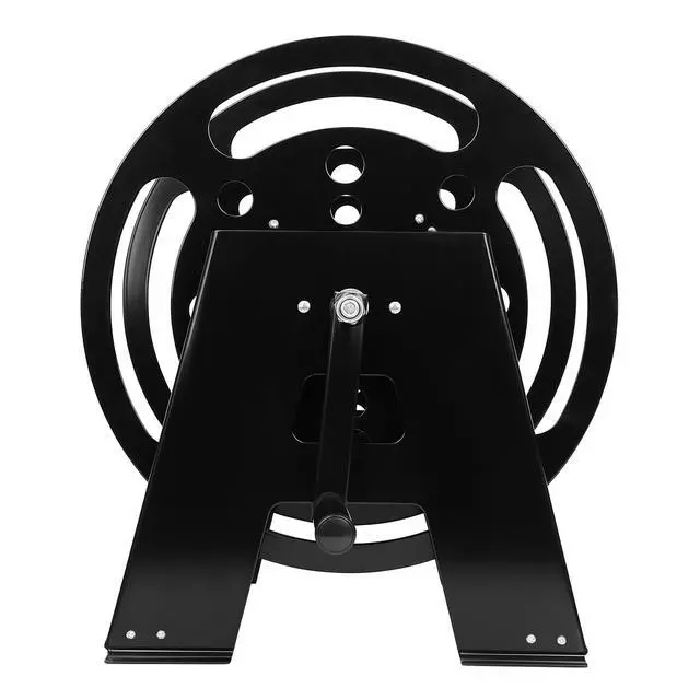 Alt view image 6 of 6 - RV Extension Cord Reel Stand, Up to 200 Feet of 15A (12/3 AWG) | Metal Reel Frame with Foldable Handle, Metal Heavy Duty Power Cord Storage Reel with Durable Bearings Anti-rust Coating