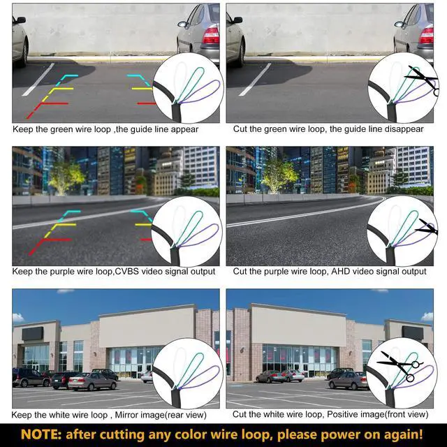 Alt view image 5 of 7 - Backup/Front View Camera: No Distorted Affect Starlight Night Vision HD Waterproof 720P AHD and TVI Hitch Backup/Reverse/Rear View Camera License Plate for Cars Pickup Trucks SUV RV Van