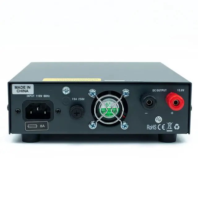 Alt view image 4 of 7 - RPS-30M 30 Amp Compact Regulated Bench Power Supply - 13.8V AC-to-DC Converter with Screw Terminals & Cigarette Plug Output