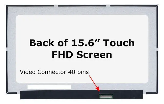 Alt view image 2 of 6 - New Screen Replacement for Dell PN HX3K8 0HX3K8 NV156FHM-T06 | 40pin FHD 1920x1080 LCD LED Display with Tools and Tape