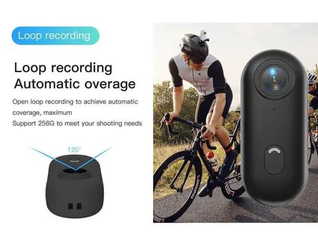 Alt view image 5 of 7 - H7Pro 1080P Thumb Action Camera, Mini Body Camera with Magnetic Lanyard | Wearable POV Portable Body Cam with Waterproof Case, Hands-Free Recording, Helmet Cam for Work, Cycling, Vlogging (No Card)