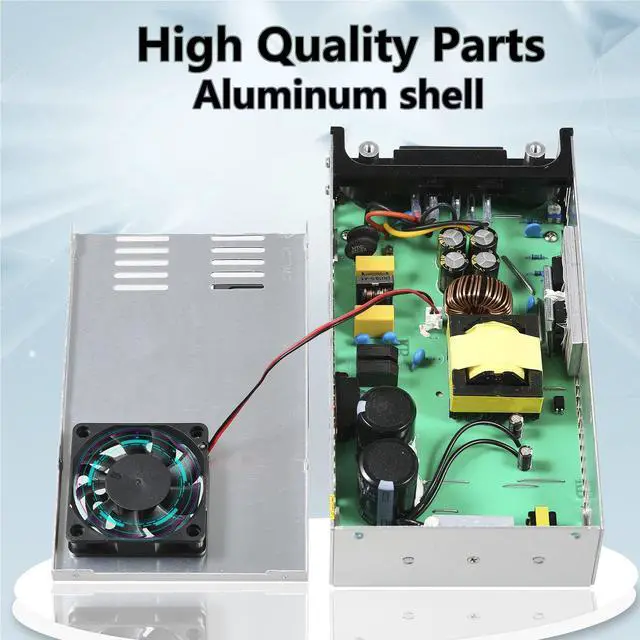 Alt view image 2 of 6 - DC 12V 50A 600W Power Supply 110V AC to 12V DC Converter | 50A 600W Switching Power Supply Transformer PSU for 12Volt Motor Pump CCTV Security Camera Car Stereo 3D Printer