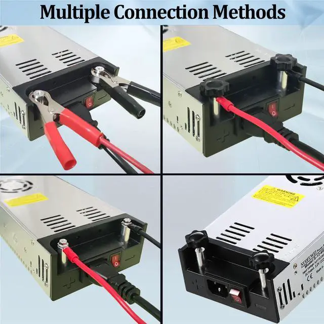 Alt view image 5 of 6 - DC 12V 50A 600W Power Supply 110V AC to 12V DC Converter | 50A 600W Switching Power Supply Transformer PSU for 12Volt Motor Pump CCTV Security Camera Car Stereo 3D Printer