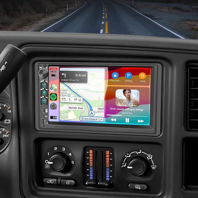 Main image of Car Radio Stereo for Chevy Silverado SSR Tahoe Suburban Avalanche GMC Sierra Yukon 2003-2006 /Colorado Canyon 2004-2012/CarPlay Android Auto GPS Navi WiFi, Backup Camera, Physical Button Knob SWC