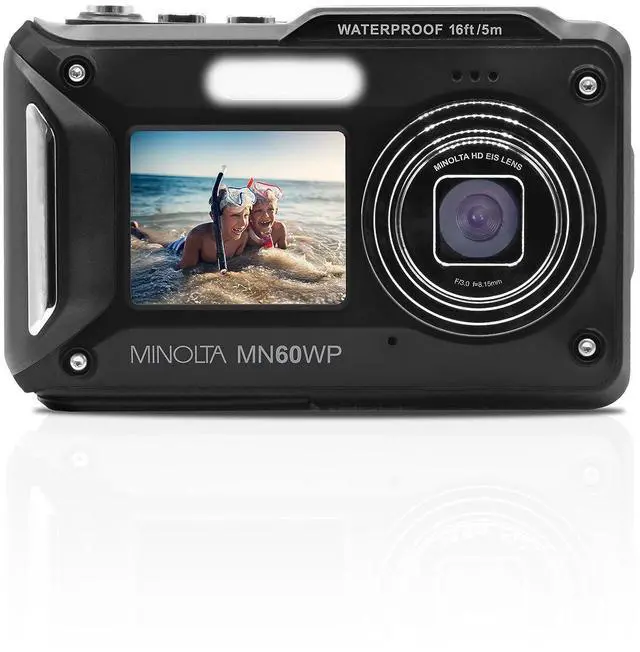 Alt view image 2 of 5 - MN60WP 48MP 4K Waterproof Dual Screen WiFi Digital Camera (Black) | Capture sharp photos and video with intuitive controls for travel, family and everyday moments