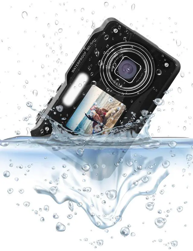 Alt view image 5 of 5 - MN60WP 48MP 4K Waterproof Dual Screen WiFi Digital Camera (Black) | Capture sharp photos and video with intuitive controls for travel, family and everyday moments