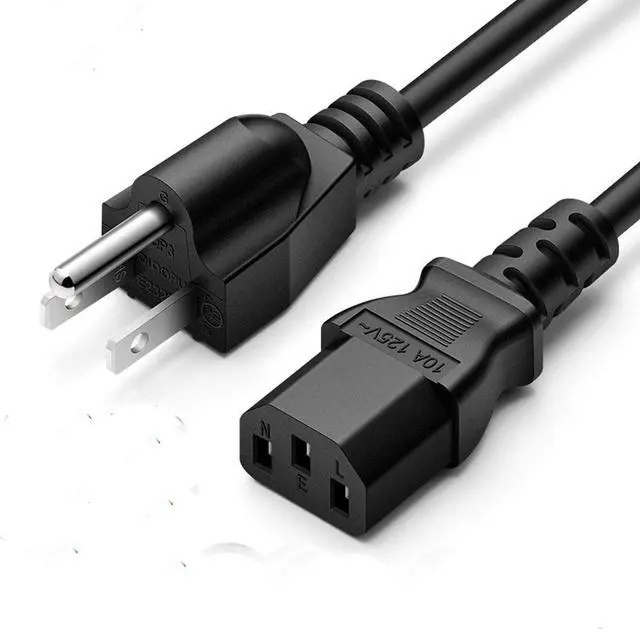 Main image of 3 Prong Printer Power Cord Cable, Compatible with HP LaserJet Pro MFP, M, and P Seriess Printers and Monitors, (6-Feet)