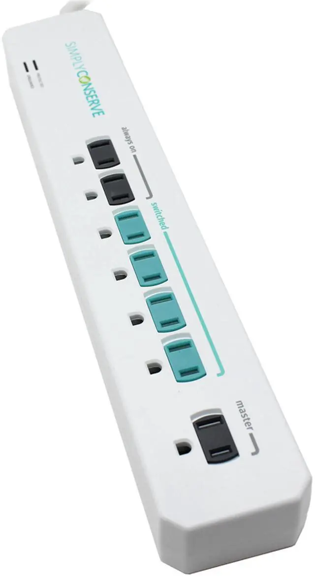 Main image of Advanced Power Strip SC73T1, Surge Protector with Multiple Outlets, White Extension Cord for Electronics, Energy Saver Device with Child Protective Covers