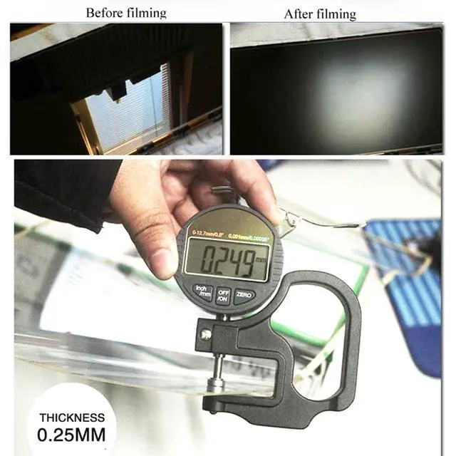 Alt view image 7 of 7 - Anti Glare Film for TV 65 and 65 inch Narrow, Anti Blue Light Screen Frosted Film, New Upgrade Frosted Surface Anti Scratch,65 In Glare TV Screen Protector