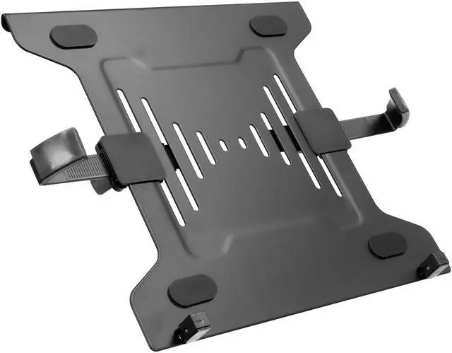 Main image of Laptop Tray for Monitor Arm, VESA Laptop Mount Tray for 75x75 & 100x100 Monitor Arms, Ventilated Steel Notebook Holder with Adjustable Clips, Fits Laptops up to 16.5" Wide