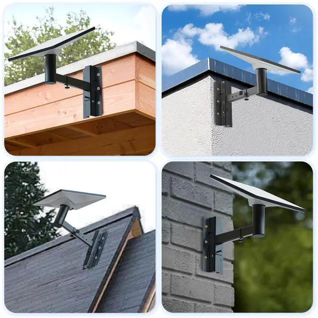 Alt view image 6 of 7 - Adjustable Starlink Mini Mount Kit with Adapter - Mounting for Starlink Internet Satellite Adapter for RV/Ladder/Pole/Rack/Roof Starlink Mini Accessories