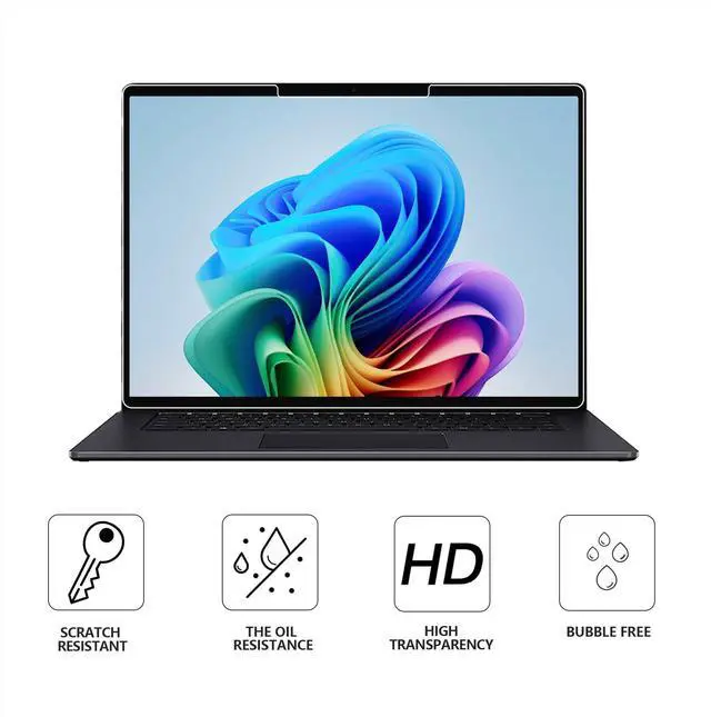 Alt view image 7 of 7 - ArmorShield Screen Protector for Surface Laptop 8/ Laptop 7 13.8" | 9H Tempered Glass Protective Film, Scratch Resistant, Reinforced Protection, Anti-Fingerprint, 2 Pack
