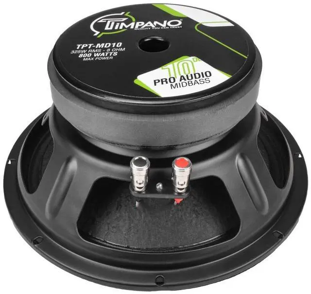 Alt view image 3 of 6 - TPT-MD10 10 Inch Midbass Speaker Pro Audio 800 Watts, 8 Ohm Mid-bass Loudspeaker for Professional and Car Audio System (Single)