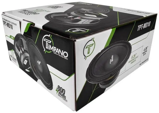 Alt view image 5 of 6 - TPT-MD10 10 Inch Midbass Speaker Pro Audio 800 Watts, 8 Ohm Mid-bass Loudspeaker for Professional and Car Audio System (Single)