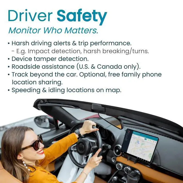 Alt view image 3 of 7 - Pro 4G No Monthly Fee 60 Seconds GPS, Live Map, Trip Replay, OBD GPS Tracker for Cars, Real Time GPS, 1 Year Data SIM, Teen Driving Alert Car Health Recall Fuel Report Activation Fee Reqd