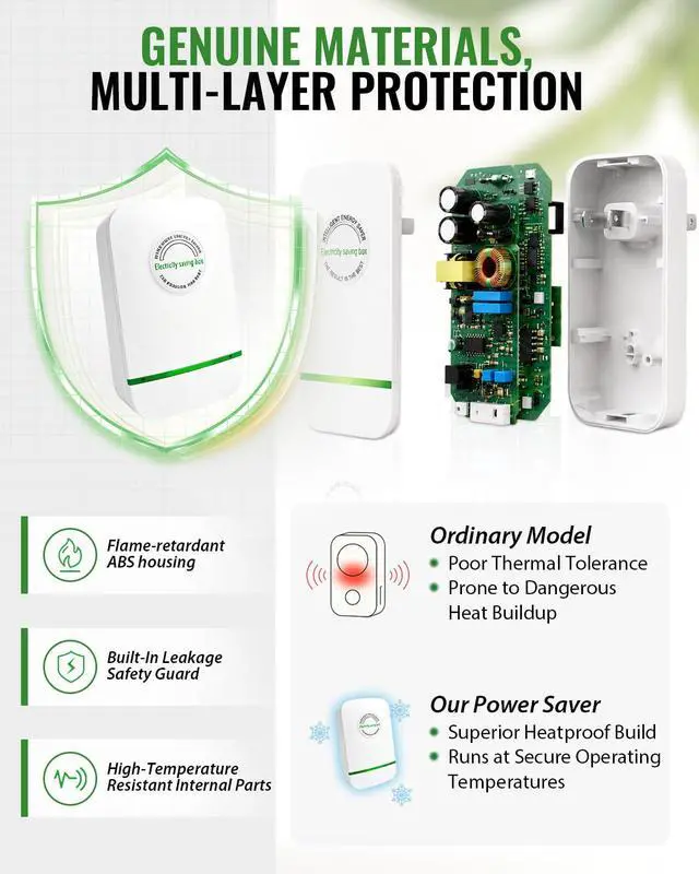 Alt view image 4 of 7 - 4 Pack Stopwatt SmartPlug Device for Home & Office, Stop Watt Device Plug-in for US Plug 90V-250V 30KW