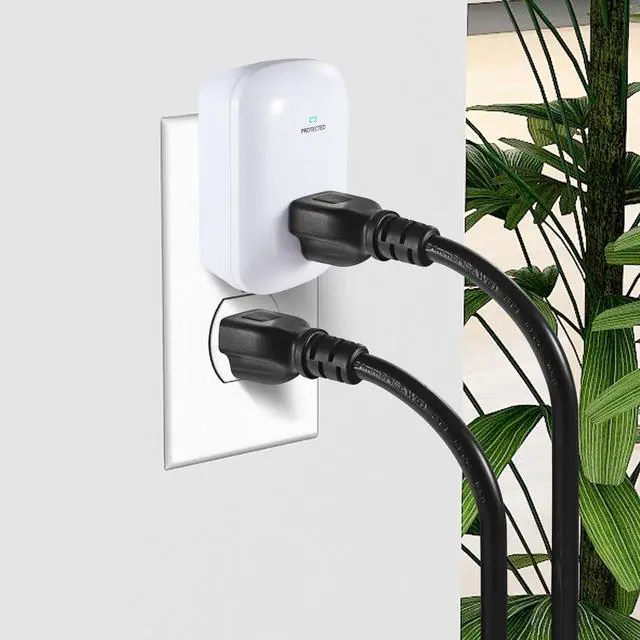 Alt view image 7 of 7 - Single Surge Protector Plug, ETL Listed Grounded Outlet Wall Tap Adapter | with Indicator Light,1-Outlet,2200 Joules/15A/1875W, White, 2Pack, LA-9A-10, Ideal For Protecting Electronic