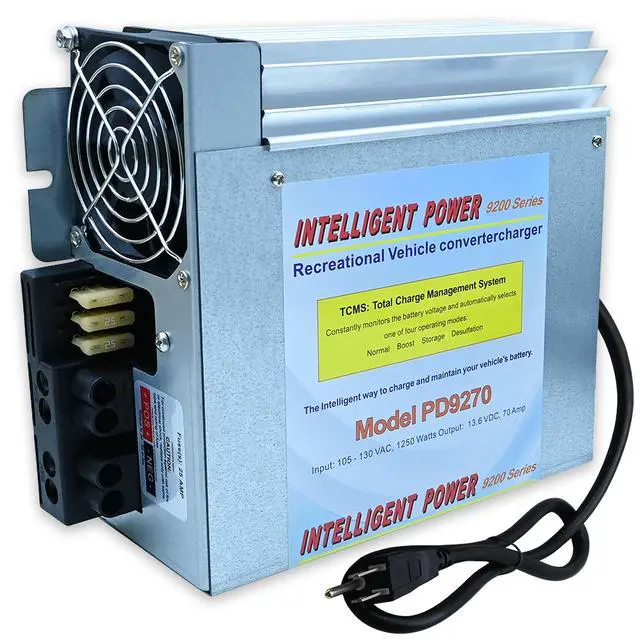 Alt view image 7 of 7 - PD9270 70A RV Power Converter Charger | Direct Replacement for PD9270C and Inteli-Power PD9200 Series| Auto 3-Stage Battery Charging| 120v to 12v Power Converter