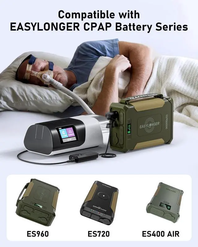 Alt view image 4 of 7 - Car Adapter for CPAP, DC 12/24V Converter CPAP Power Cord | 84W Car Charger with 4 DC CPAP Cables for ResMed S9/ AirSense 10/ AirCurve 10/ AirMini/ AirSense 11/ Philips Dreamstation etc