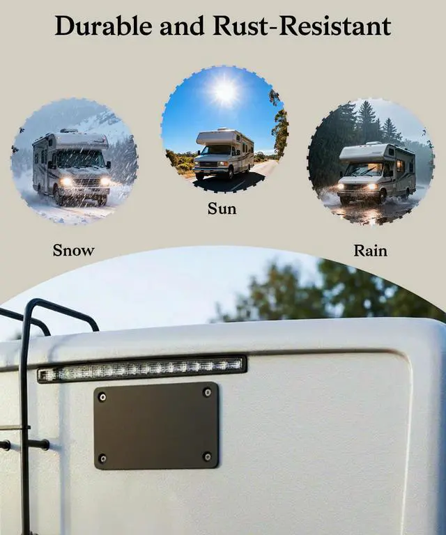 Alt view image 6 of 7 - Black Metal Mounting Plate for Magnetic Wireless Backup Camera | Iron Bracket with Adhesive or Screw Installation, Compatible with RV, Trailer, Truck, Camper