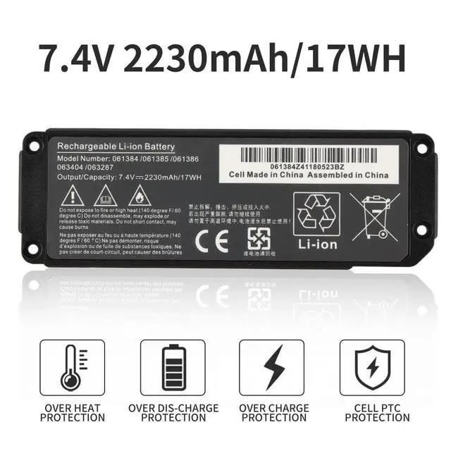 Alt view image 6 of 7 - 061384 061385 063287 063404 061386 Repalcemt New Speaker Battery for Bose Soundlink 7.4V 17Wh