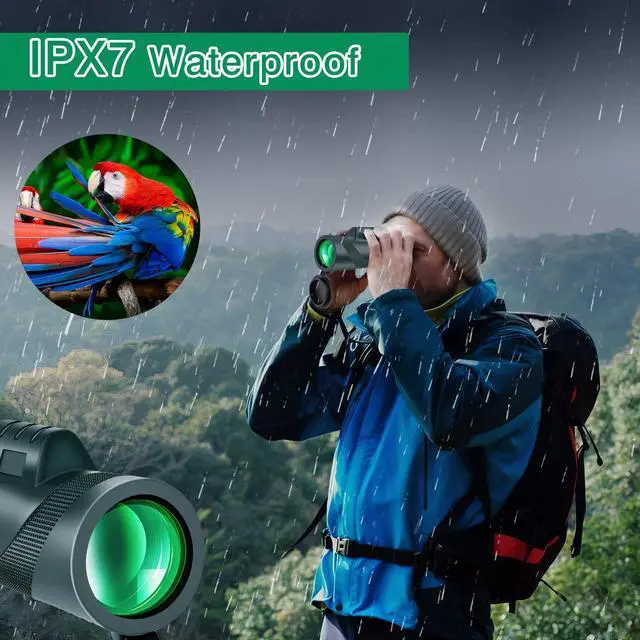 Alt view image 5 of 6 - 80x100 High-Power Binoculars Two-Piece Set with Phone Mount and Tripod, Featuring BAK4 Prisms and FMC-Coated Lenses Ideal for Hunting,Stargazing,Birdwatching,Wildlife Observation, Camping, and Hiking