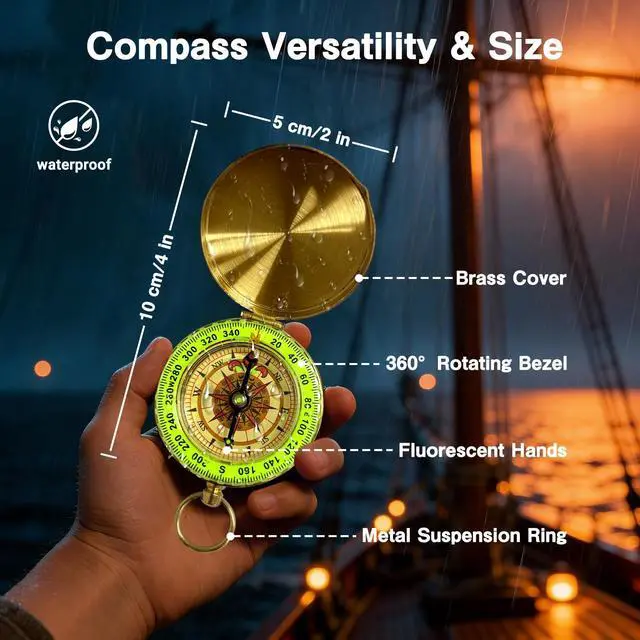 Alt view image 3 of 7 - Retro Pirate Telescope Zoomable with Treasure Map 25x30 Spyglass Portable Collapsible Handheld Telescope Vintage Monocular for Kids & Survival Gear Compass Pocket Military Compass