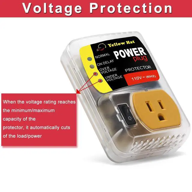 Alt view image 3 of 7 - Surge Protector,Voltage Protector for Home Appliance 110V 15A 2200W 1 Pack | Multi Function, Indicator Light, Plug with Protection Wall Mount, Power Suppressor for Refrigerator/TV/PC