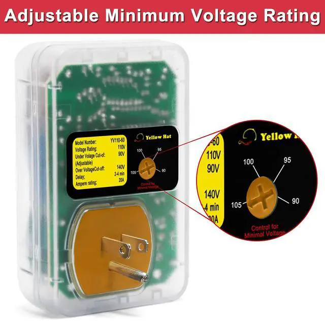 Alt view image 5 of 7 - Surge Protector,Voltage Protector for Home Appliance 110V 15A 2200W 1 Pack | Multi Function, Indicator Light, Plug with Protection Wall Mount, Power Suppressor for Refrigerator/TV/PC