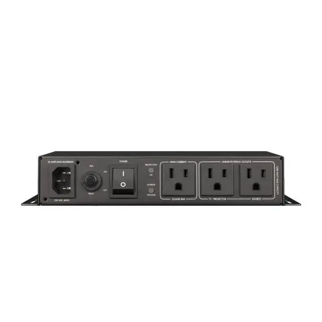 Alt view image 2 of 7 - PowerQuest TV3 3-Outlet Non-Sacrificial Surge Protector for Wall-Mounted TVs