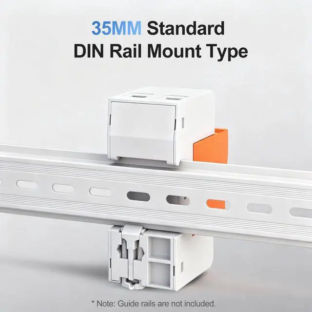 Alt view image 7 of 7 - 2P AC Surge Protective Device 420V 40kA Single-Phase DIN Rail SPD | BMD1-C40 1P+N single-phase 420V AC 40kA surge protector with neutral protection and flame-retardant DIN rail housing