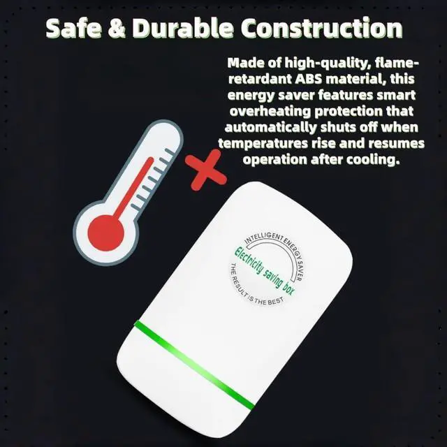 Alt view image 2 of 7 - Plug in Power Box Saver, 2026 Upgrade Power Factor Saver, Surge Protection & Thermoregulation, 90V-250V 28KW Load, Plug and Play, Compact ABS Design, Hot Swappable for Home & Office (4PC)