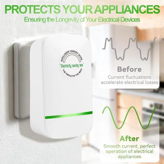 Alt view image 5 of 7 - Upgrade Stopwatt SmartPlug Device, Stop Watt Device Plug-in for Home & Office US Plug 90V-250V 30KW 2Pcs