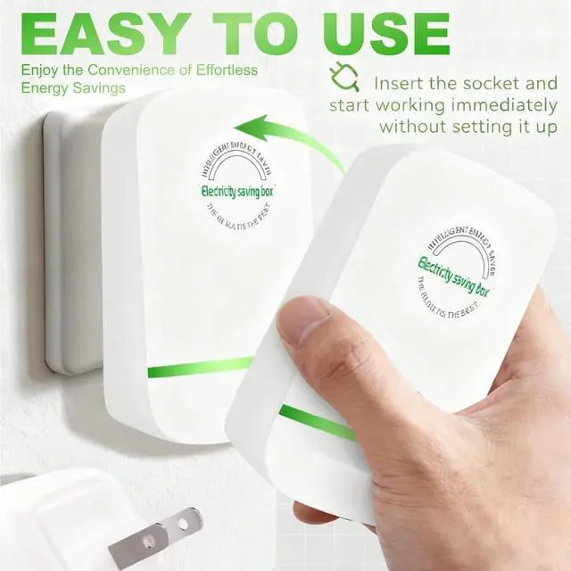Alt view image 6 of 7 - Upgrade Stopwatt SmartPlug Device, Stop Watt Device Plug-in for Home & Office US Plug 90V-250V 30KW 2Pcs