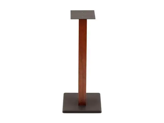 Alt view image 2 of 6 - Speaker Stands - 50lbs Capacity, Adjustable Spikes, Sturdy Construction, Ideal for Home Theater Speakers, 24 Inch, Cherry