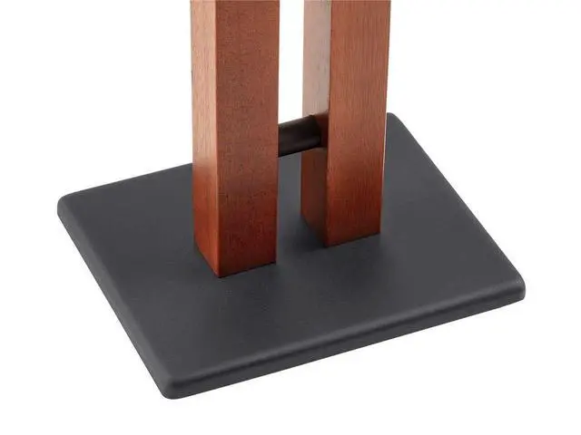 Alt view image 4 of 6 - Speaker Stands - 50lbs Capacity, Adjustable Spikes, Sturdy Construction, Ideal for Home Theater Speakers, 24 Inch, Cherry