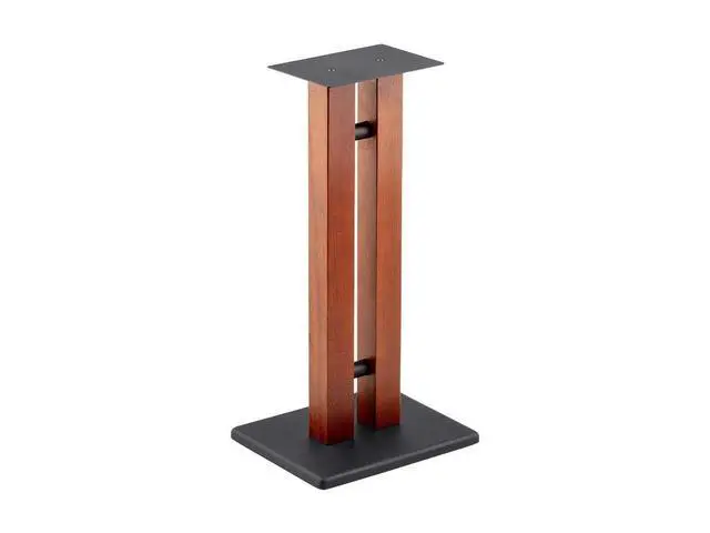Alt view image 5 of 6 - Speaker Stands - 50lbs Capacity, Adjustable Spikes, Sturdy Construction, Ideal for Home Theater Speakers, 24 Inch, Cherry
