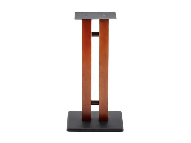 Alt view image 6 of 6 - Speaker Stands - 50lbs Capacity, Adjustable Spikes, Sturdy Construction, Ideal for Home Theater Speakers, 24 Inch, Cherry